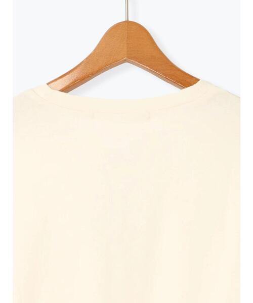 Lugnoncure（ルノンキュール）の「メガネ刺繍プリントTシャツ（Tシャツ/カットソー・レディース・ブラック/オフホワイト/チャコールグレー/キナリ・F）」の15枚目の写真