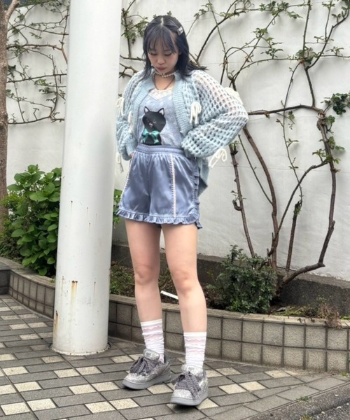 Candy Stripper（キャンディストリッパー）の「GLOSSY FRILL ショーツ（その他パンツ・レディース・ブルー/グレー/ブラック・FREE）」の20枚目の写真