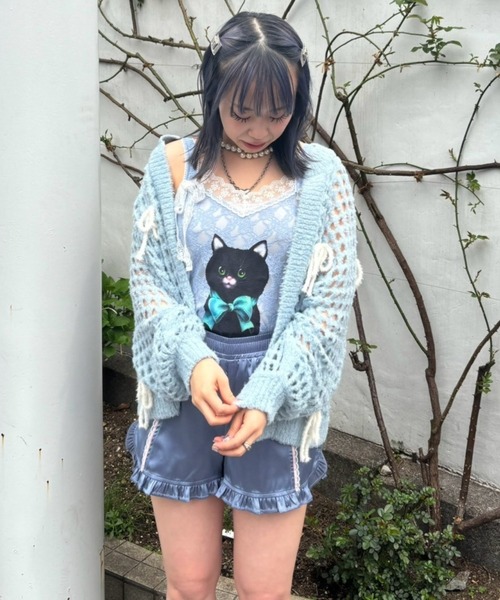 Candy Stripper（キャンディストリッパー）の「GLOSSY FRILL ショーツ（その他パンツ・レディース・ブルー/グレー/ブラック・FREE）」の18枚目の写真