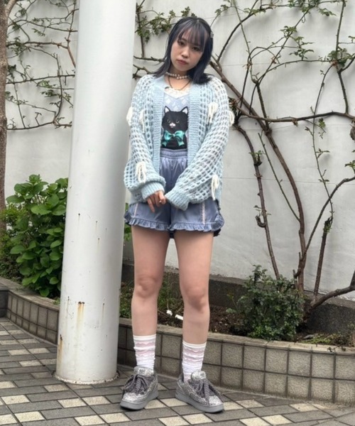 Candy Stripper（キャンディストリッパー）の「GLOSSY FRILL ショーツ（その他パンツ・レディース・ブルー/グレー/ブラック・FREE）」の19枚目の写真