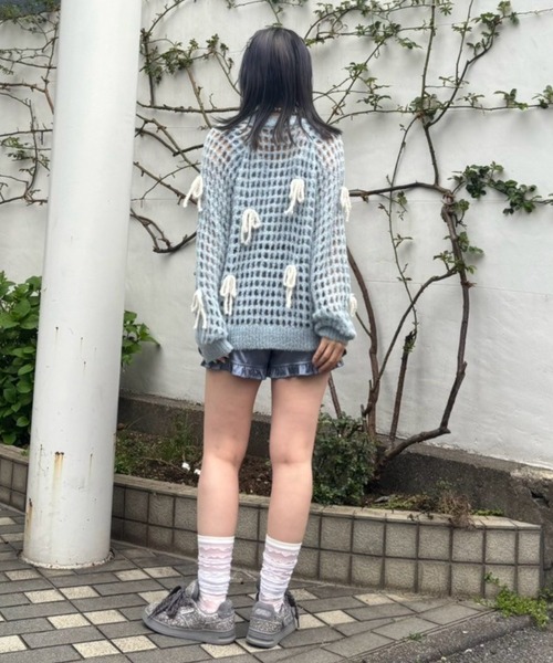 Candy Stripper（キャンディストリッパー）の「GLOSSY FRILL ショーツ（その他パンツ・レディース・ブルー/グレー/ブラック・FREE）」の21枚目の写真