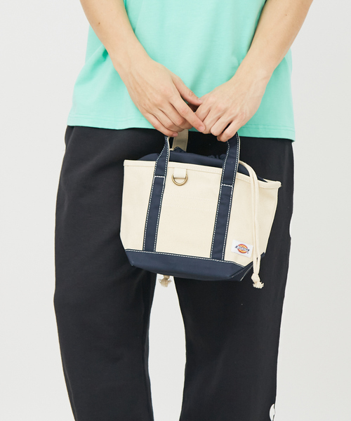 Dickies(ディッキーズ)の「【DICKIES/ディッキーズ】AUTHENTIC CANVAS TOTE XS 80676900/キャンバストート/ワンポイント【WEB限定】(トートバッグ・メンズ・ブラック/ネイビー/ベージュ・フリー)」の3枚目の写真
