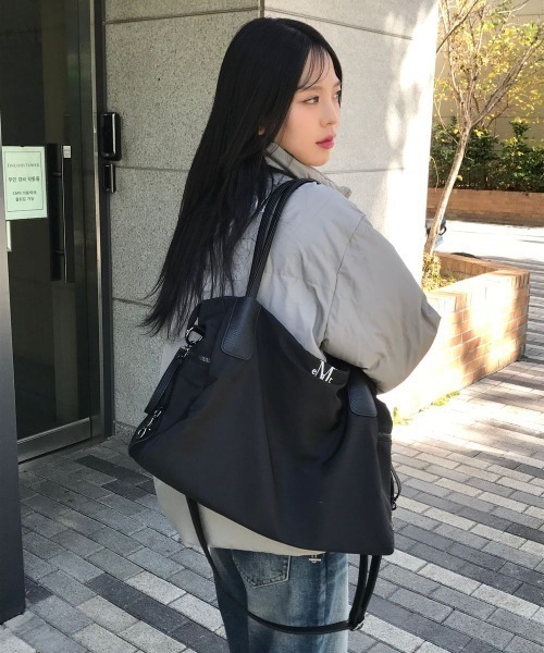 【MUCENT】 3WAY SIGNATURE LOGO TOTE BAG/追跡付 MUCENT】 3WAY SIGNATURE LOGO TOTE BAG/追跡付