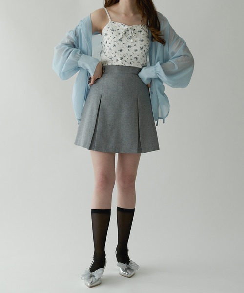 Ambre Neige(アンブルネージュ)の「sheer washer shirring shirt / シアーワッシャーシャーリングシャツ(シャツ/ブラウス・レディース・オフホワイト/ライトブルー・FREE)」の7枚目の写真