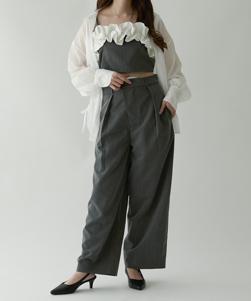 Ambre Neige(アンブルネージュ)の「sheer washer shirring shirt / シアーワッシャーシャーリングシャツ(シャツ/ブラウス・レディース・オフホワイト/ライトブルー・FREE)」の12枚目の写真
