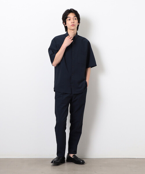 COMME CA ISM(コムサイズム)の「【セットアップ対応】シアサッカー テーパードパンツ(スラックス・メンズ・チャコール/ネイビー・SMALL/MEDIUM/LARGE/X-LARGE)」の9枚目の写真