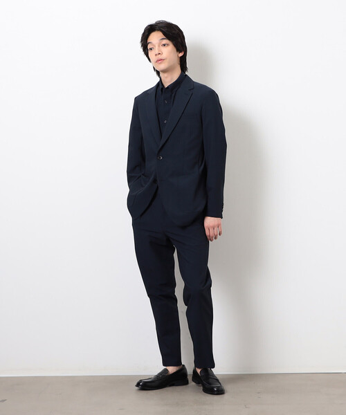 COMME CA ISM(コムサイズム)の「【セットアップ対応】シアサッカー テーパードパンツ(スラックス・メンズ・チャコール/ネイビー・SMALL/MEDIUM/LARGE/X-LARGE)」の17枚目の写真
