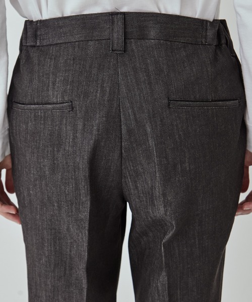 UNITED TOKYO（ユナイテッドトウキョウ）の「（WEB限定）9oz RAYON STRETCH テーパードデニム　伸縮性/日本製/色落ちしない/オフィスカジュアル/通勤（デニムパンツ・メンズ・ダークインディゴブルー/ブラック・1/2/3）」の13枚目の写真
