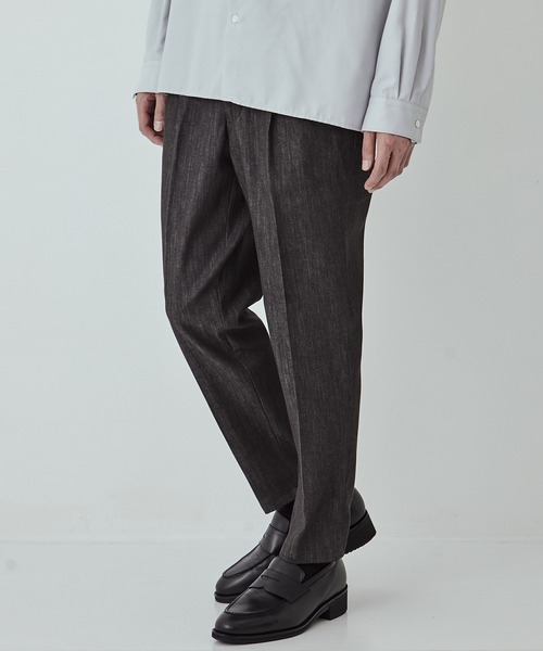 UNITED TOKYO（ユナイテッドトウキョウ）の「（WEB限定）9oz RAYON STRETCH テーパードデニム　伸縮性/日本製/色落ちしない/オフィスカジュアル/通勤（デニムパンツ・メンズ・ダークインディゴブルー/ブラック・1/2/3）」の3枚目の写真