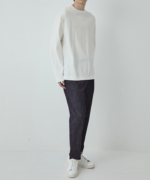 UNITED TOKYO（ユナイテッドトウキョウ）の「（WEB限定）9oz RAYON STRETCH テーパードデニム　伸縮性/日本製/色落ちしない/オフィスカジュアル/通勤（デニムパンツ・メンズ・ダークインディゴブルー/ブラック・1/2/3）」の19枚目の写真