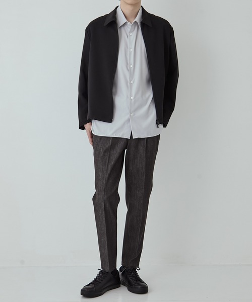 UNITED TOKYO（ユナイテッドトウキョウ）の「（WEB限定）9oz RAYON STRETCH テーパードデニム　伸縮性/日本製/色落ちしない/オフィスカジュアル/通勤（デニムパンツ・メンズ・ダークインディゴブルー/ブラック・1/2/3）」の4枚目の写真