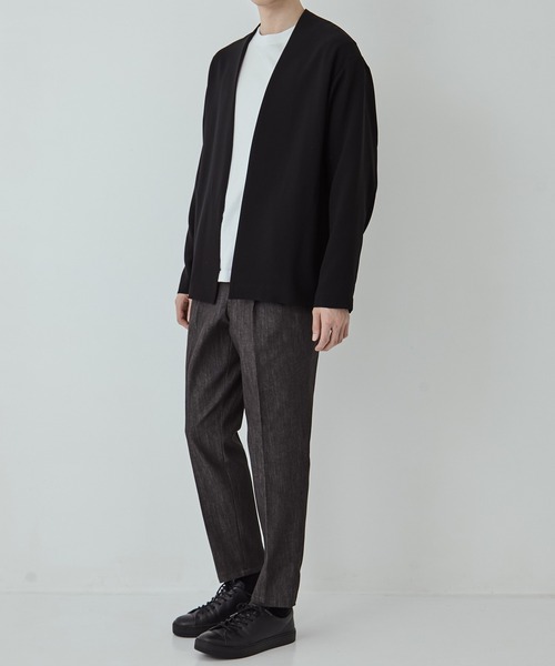 UNITED TOKYO（ユナイテッドトウキョウ）の「（WEB限定）9oz RAYON STRETCH テーパードデニム　伸縮性/日本製/色落ちしない/オフィスカジュアル/通勤（デニムパンツ・メンズ・ダークインディゴブルー/ブラック・1/2/3）」の5枚目の写真