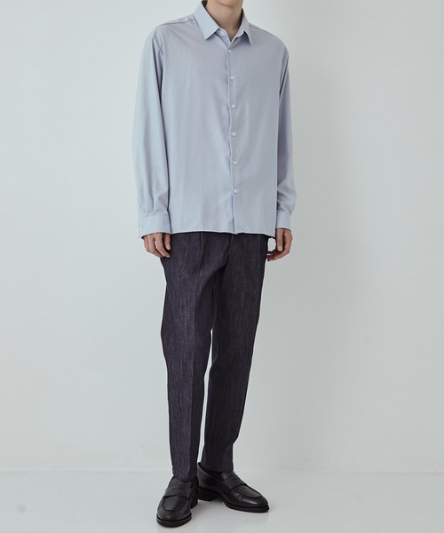 UNITED TOKYO（ユナイテッドトウキョウ）の「（WEB限定）9oz RAYON STRETCH テーパードデニム　伸縮性/日本製/色落ちしない/オフィスカジュアル/通勤（デニムパンツ・メンズ・ダークインディゴブルー/ブラック・1/2/3）」の17枚目の写真