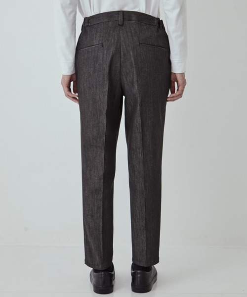 UNITED TOKYO（ユナイテッドトウキョウ）の「（WEB限定）9oz RAYON STRETCH テーパードデニム　伸縮性/日本製/色落ちしない/オフィスカジュアル/通勤（デニムパンツ・メンズ・ダークインディゴブルー/ブラック・1/2/3）」の11枚目の写真