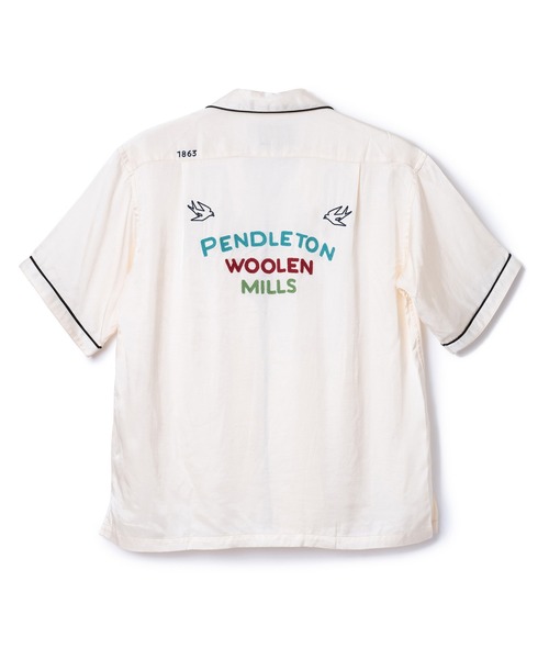 PENDLETON(ペンドルトン)の「PENDLETON/ペンドルトン パイピング エンブロイダリー オープンカラーシャツ(シャツ/ブラウス・メンズ・オフホワイト/ブラック・LARGE/MEDIUM)」の11枚目の写真