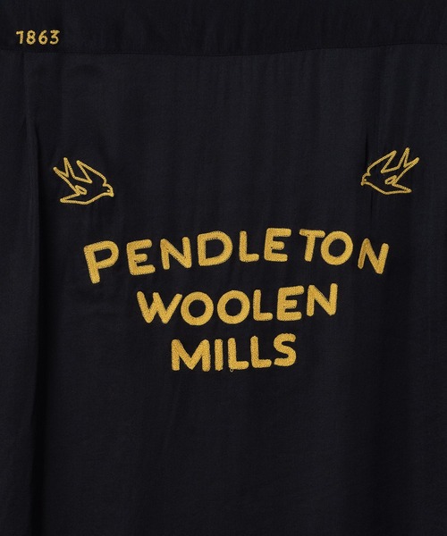 PENDLETON(ペンドルトン)の「PENDLETON/ペンドルトン パイピング エンブロイダリー オープンカラーシャツ(シャツ/ブラウス・メンズ・オフホワイト/ブラック・LARGE/MEDIUM)」の15枚目の写真