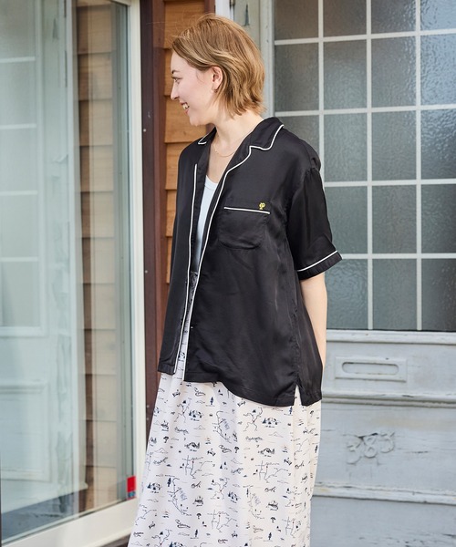 PENDLETON(ペンドルトン)の「PENDLETON/ペンドルトン パイピング エンブロイダリー オープンカラーシャツ(シャツ/ブラウス・メンズ・オフホワイト/ブラック・LARGE/MEDIUM)」の12枚目の写真