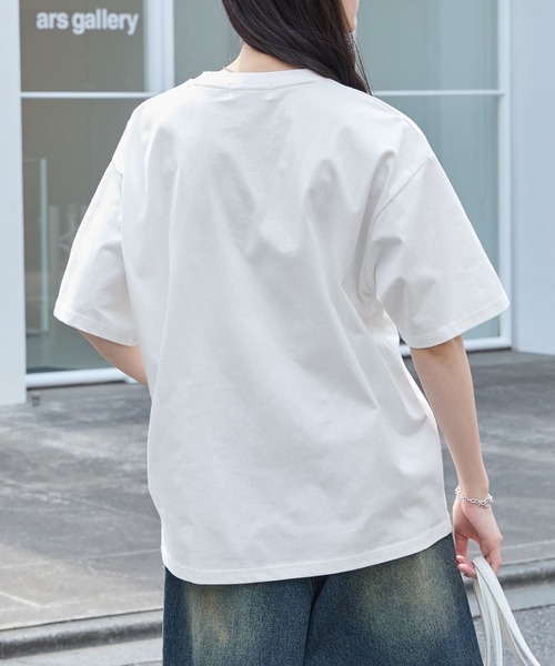 カレッジレオパードパッチロゴ刺繍半袖Tシャツ MONO-MART│MONO