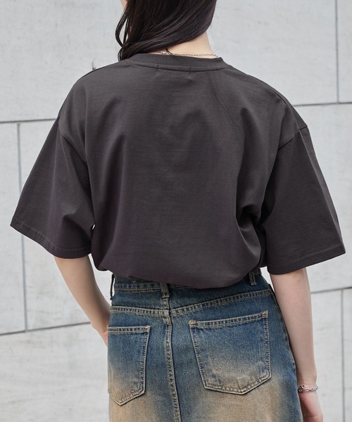須郷様(カレッジ) セール】カレッジレオパードパッチロゴ刺繍半袖Tシャツ（Tシャツ