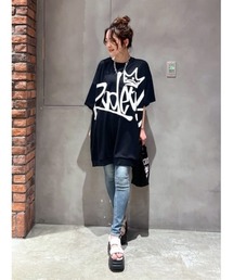 ロデオクラウンズ　ワンピ　半袖　Tシャツ RODEO CROWNS WIDE BOWL | （UNISEX）【WEB限定】デニムポケット