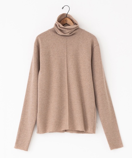 RYU(リュー)の「soft wool t-neck knit(ニット/セーター・メンズ・チャコール/モカ・2/4)」の9枚目の写真