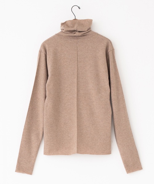 RYU(リュー)の「soft wool t-neck knit(ニット/セーター・メンズ・チャコール/モカ・2/4)」の10枚目の写真