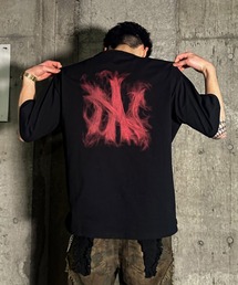 A‘gem 9 | A'GEM/9 × .kom 『A'GEM/9/エージェムナイン』スモークロゴ半袖Tシャツ(Tシャツ/カットソー)