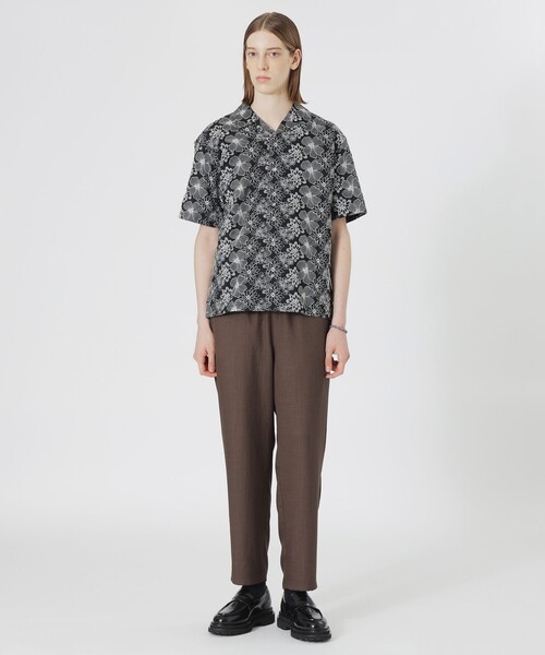 LOVELESS(ラブレス)の「フラワーエンブロイダリーオープンカラーショートスリーブシャツ(シャツ/ブラウス・メンズ・オフホワイト/ブラック・L/M)」の7枚目の写真