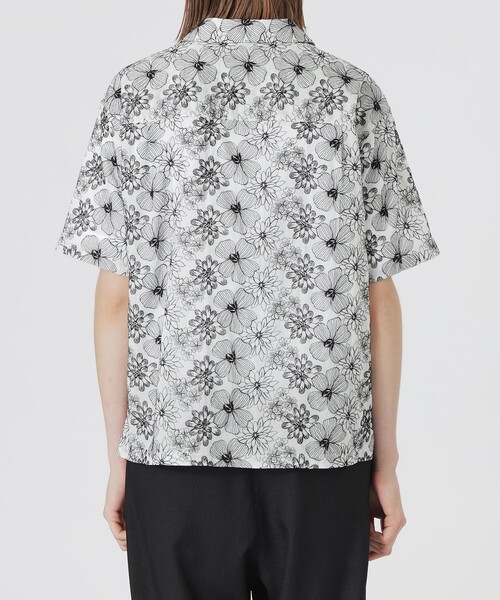 LOVELESS(ラブレス)の「フラワーエンブロイダリーオープンカラーショートスリーブシャツ(シャツ/ブラウス・メンズ・オフホワイト/ブラック・L/M)」の10枚目の写真