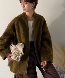 シャギーコート」に該当するイエロー/黄色系のファッション通販