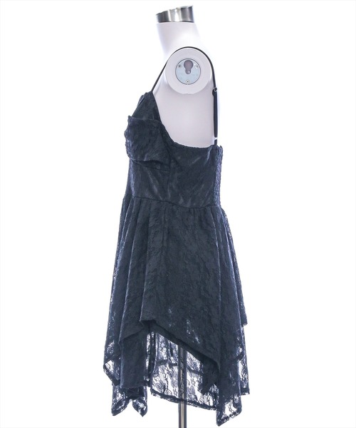 clear（クリア）の「【低身長サイズ有】レースキャミワンピース[着回し力抜群 ガーリー レイヤード]（ワンピース・レディース・オフホワイト/ブラック・F/XS）」の6枚目の写真