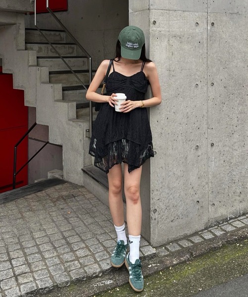 clear（クリア）の「【低身長サイズ有】レースキャミワンピース[着回し力抜群 ガーリー レイヤード]（ワンピース・レディース・オフホワイト/ブラック・F/XS）」の17枚目の写真