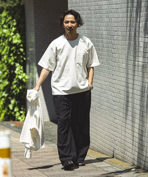 JOURNAL STANDARD relume(ジャーナルスタンダード レリューム)の「《追加》USA コットン 汗ジミ防止 Tシャツ(Tシャツ/カットソー・メンズ・ライトグレー/ホワイト/ダークグリーン/パープル/ブラック系その他・LARGE/X-LARGE/SMALL/MEDIUM)」の6枚目の写真