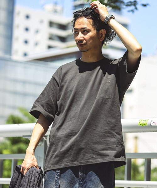 JOURNAL STANDARD relume(ジャーナルスタンダード レリューム)の「《追加》USA コットン 汗ジミ防止 Tシャツ(Tシャツ/カットソー・メンズ・ライトグレー/ホワイト/ダークグリーン/パープル/ブラック系その他・LARGE/X-LARGE/SMALL/MEDIUM)」の10枚目の写真