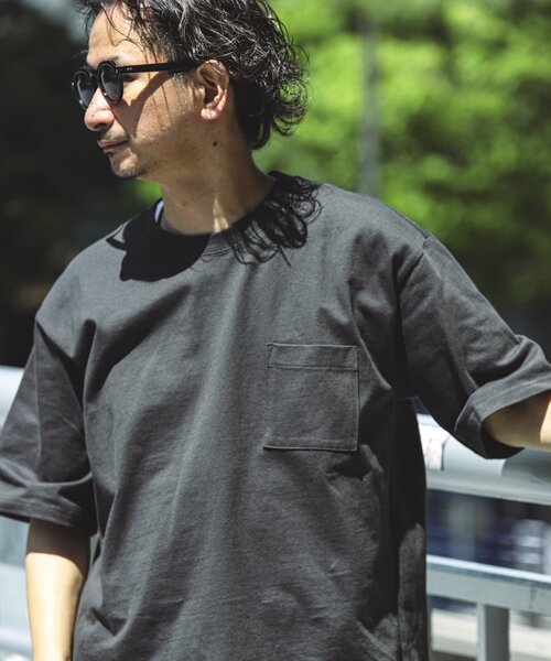 JOURNAL STANDARD relume(ジャーナルスタンダード レリューム)の「《追加》USA コットン 汗ジミ防止 Tシャツ(Tシャツ/カットソー・メンズ・ライトグレー/ホワイト/ダークグリーン/パープル/ブラック系その他・LARGE/X-LARGE/SMALL/MEDIUM)」の13枚目の写真