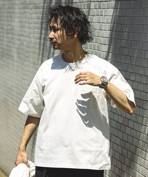 JOURNAL STANDARD relume(ジャーナルスタンダード レリューム)の「《追加》USA コットン 汗ジミ防止 Tシャツ(Tシャツ/カットソー・メンズ・ライトグレー/ホワイト/ダークグリーン/パープル/ブラック系その他・LARGE/X-LARGE/SMALL/MEDIUM)」の16枚目の写真