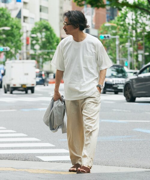 JOURNAL STANDARD relume(ジャーナルスタンダード レリューム)の「《追加》USA コットン 汗ジミ防止 Tシャツ(Tシャツ/カットソー・メンズ・ライトグレー/ホワイト/ダークグリーン/パープル/ブラック系その他・LARGE/X-LARGE/SMALL/MEDIUM)」の19枚目の写真