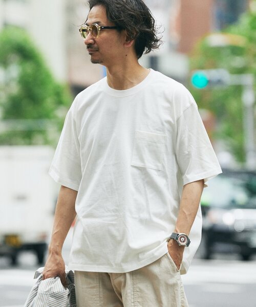 JOURNAL STANDARD relume(ジャーナルスタンダード レリューム)の「《追加》USA コットン 汗ジミ防止 Tシャツ(Tシャツ/カットソー・メンズ・ライトグレー/ホワイト/ダークグリーン/パープル/ブラック系その他・LARGE/X-LARGE/SMALL/MEDIUM)」の22枚目の写真