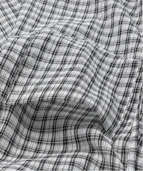 LOVETOXIC（ラブトキシック）の「【LTXC】チェックシアーパーカ（シャツ/ブラウス・キッズ・サックスブルー/オフホワイト・L:160cm/S:140cm/M:150cm）」の11枚目の写真