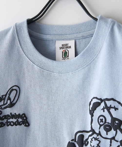 LB/S （エルビーエス）の「【DESERT SPORTSWEAR:デザートスポーツウェア】総柄 プリント オーバーサイズ Tシャツ（Tシャツ/カットソー・メンズ・サックスブルー/ブラック/ホワイト・MEDIUM/LARGE/X-LARGE）」の8枚目の写真