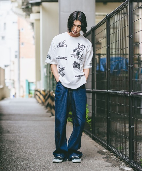 LB/S （エルビーエス）の「【DESERT SPORTSWEAR:デザートスポーツウェア】総柄 プリント オーバーサイズ Tシャツ（Tシャツ/カットソー・メンズ・サックスブルー/ブラック/ホワイト・MEDIUM/LARGE/X-LARGE）」の11枚目の写真