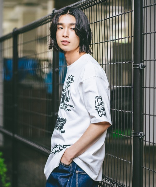 LB/S （エルビーエス）の「【DESERT SPORTSWEAR:デザートスポーツウェア】総柄 プリント オーバーサイズ Tシャツ（Tシャツ/カットソー・メンズ・サックスブルー/ブラック/ホワイト・MEDIUM/LARGE/X-LARGE）」の17枚目の写真