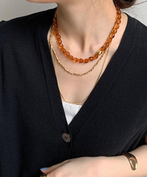 DouDou(ドゥドゥ)の「メタルレイヤードネックレス(ネックレス・レディース・ゴールド/シルバー・FREE)」の7枚目の写真