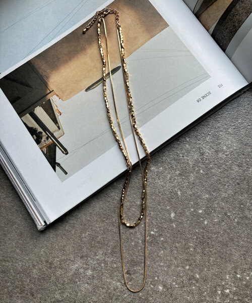 DouDou(ドゥドゥ)の「メタルレイヤードネックレス(ネックレス・レディース・ゴールド/シルバー・FREE)」の8枚目の写真