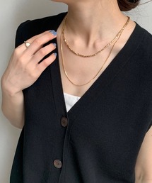 DouDou | メタルレイヤードネックレス(ネックレス)