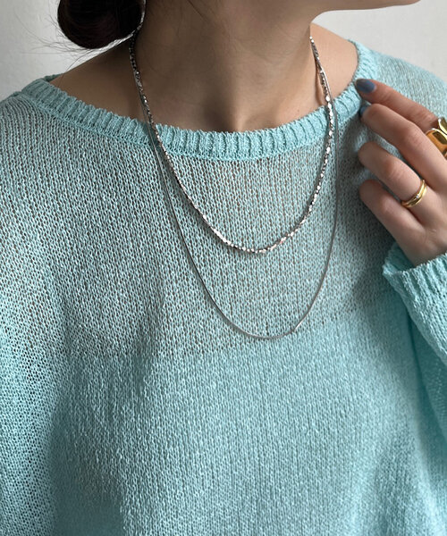 DouDou(ドゥドゥ)の「メタルレイヤードネックレス(ネックレス・レディース・ゴールド/シルバー・FREE)」の11枚目の写真