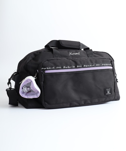 sanrio(サンリオ)の「RBサンリオポリメッシュハートポーチ付トラベルB(ボストンバッグ・レディース・ブラック系/ブラック系1/ブラック・FREE)」の8枚目の写真