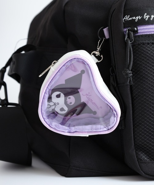 sanrio(サンリオ)の「RBサンリオポリメッシュハートポーチ付トラベルB(ボストンバッグ・レディース・ブラック系/ブラック系1/ブラック・FREE)」の13枚目の写真
