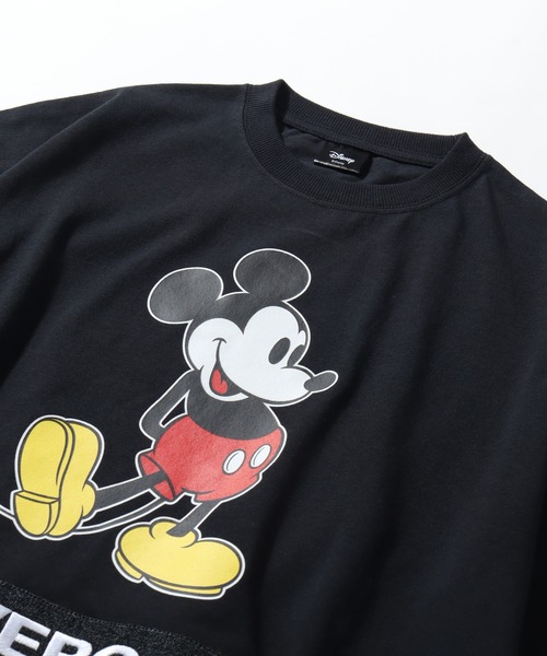 LOVE BOAT(ラブ・ボート)の「【Disney/ディズニー】×【LOVE BOAT/ラブボート】ミッキーロゴ アートワーク 半袖クルーネックTシャツ(Tシャツ/カットソー・メンズ・ホワイト/ブラック・S/M/L)」の8枚目の写真