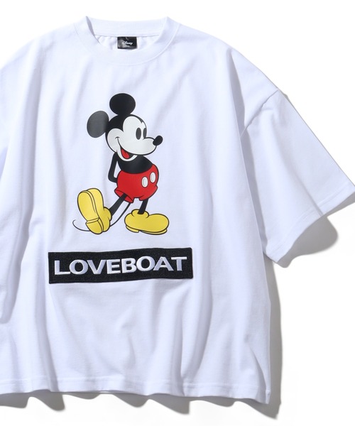 LOVE BOAT(ラブ・ボート)の「【Disney/ディズニー】×【LOVE BOAT/ラブボート】ミッキーロゴ アートワーク 半袖クルーネックTシャツ(Tシャツ/カットソー・メンズ・ホワイト/ブラック・S/M/L)」の15枚目の写真